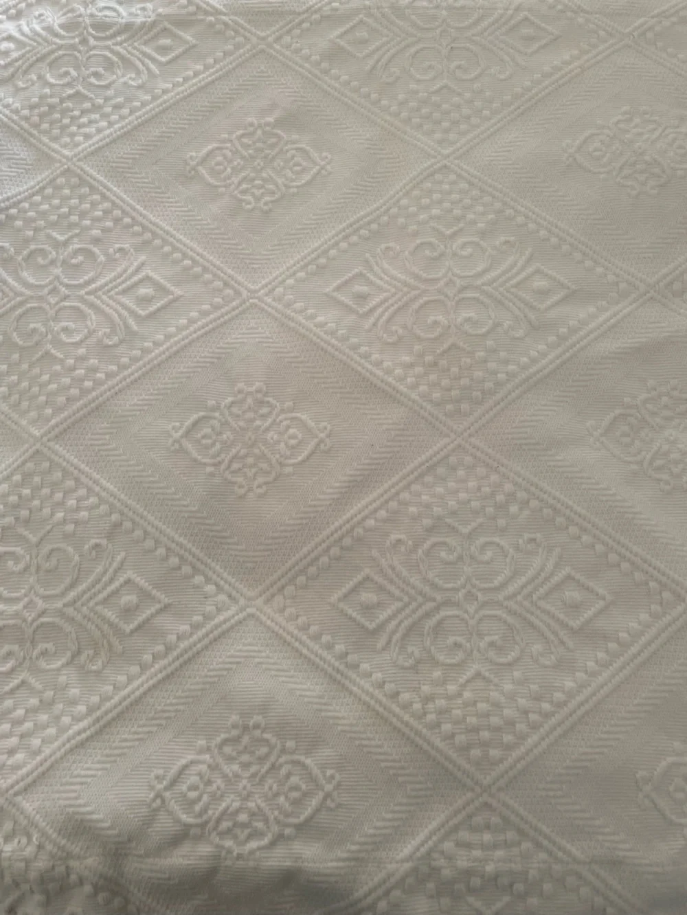 Pottery Barn Euro sham cushion cover off white jacquard XL